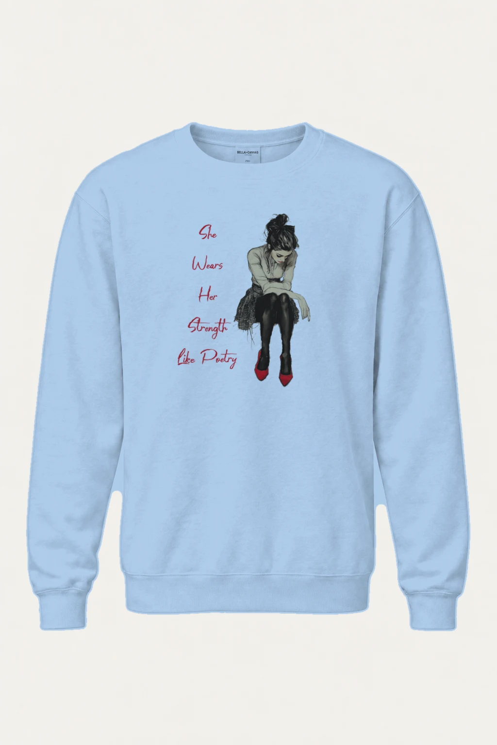 "Strength Like Poetry" Heavy Blend Unisex Crewneck Sweatshirt | Gildan 18000