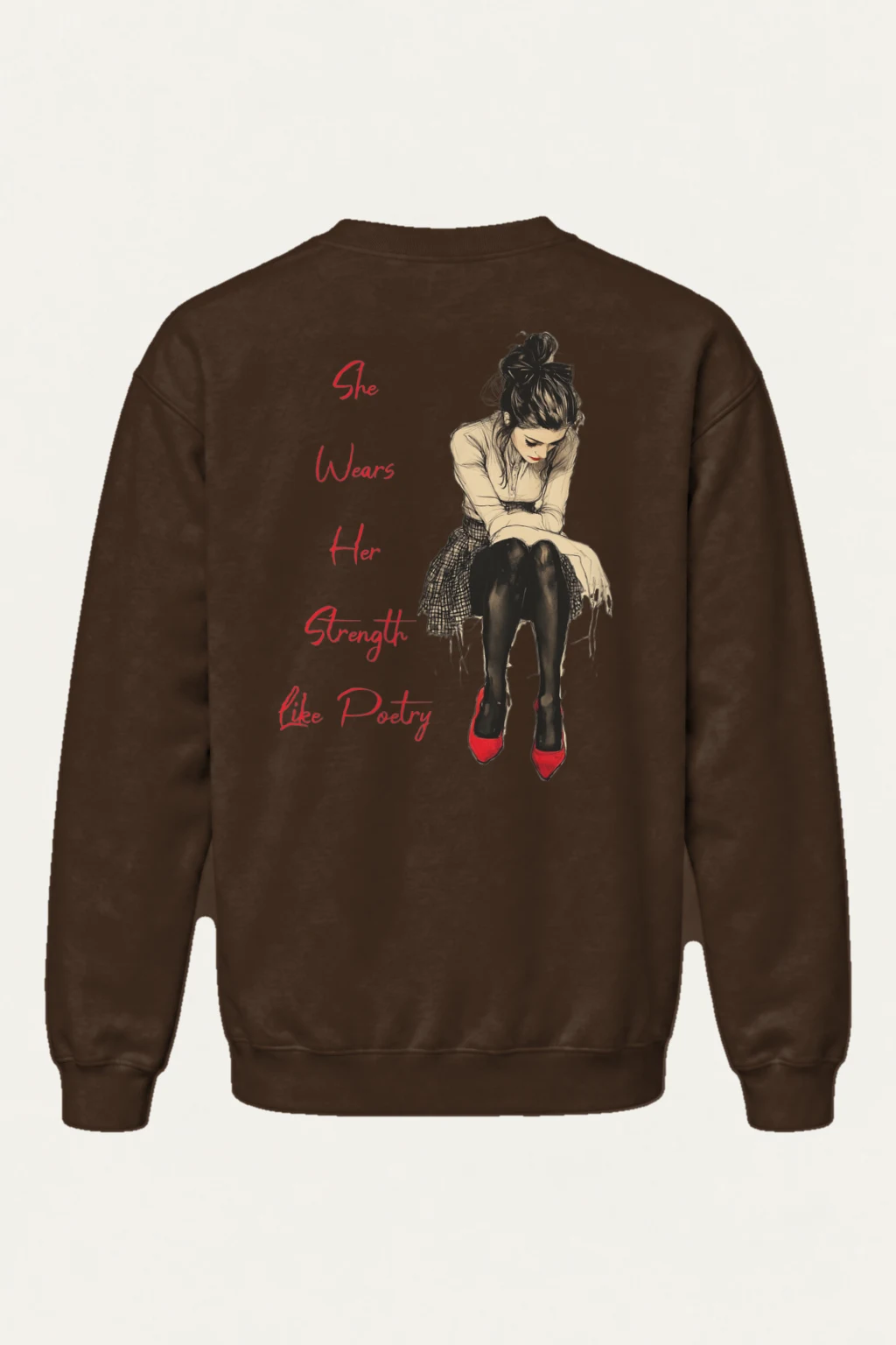 "Strength Like Poetry" Heavy Blend Unisex Crewneck Sweatshirt | Gildan 18000