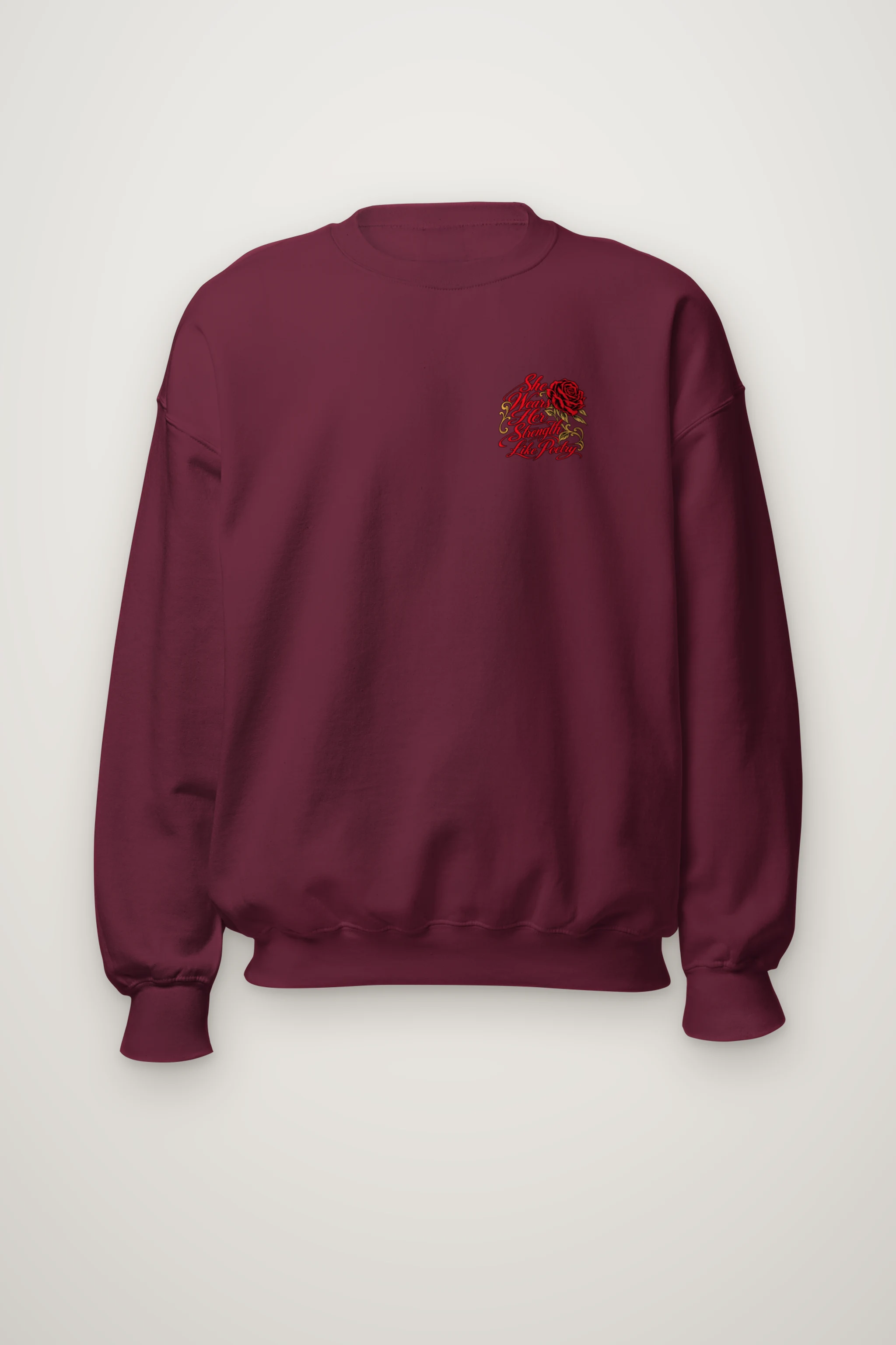 "Strength Like Poetry" Heavy Blend Unisex Crewneck Sweatshirt
