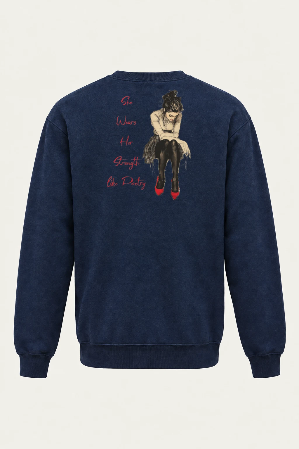 "Strength Like Poetry" Heavy Blend Unisex Crewneck Sweatshirt | Gildan 18000