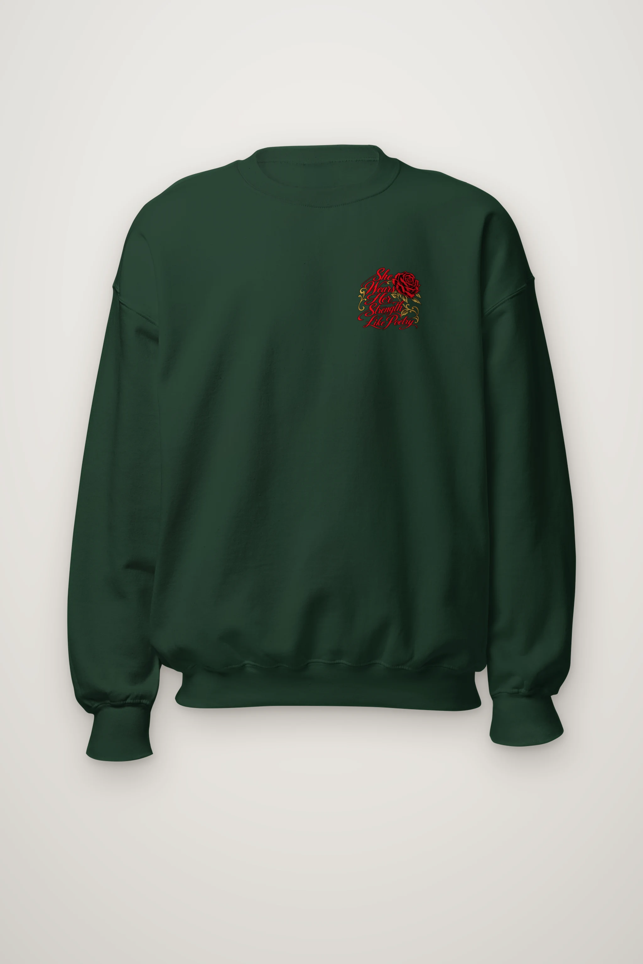 "Strength Like Poetry" Heavy Blend Unisex Crewneck Sweatshirt