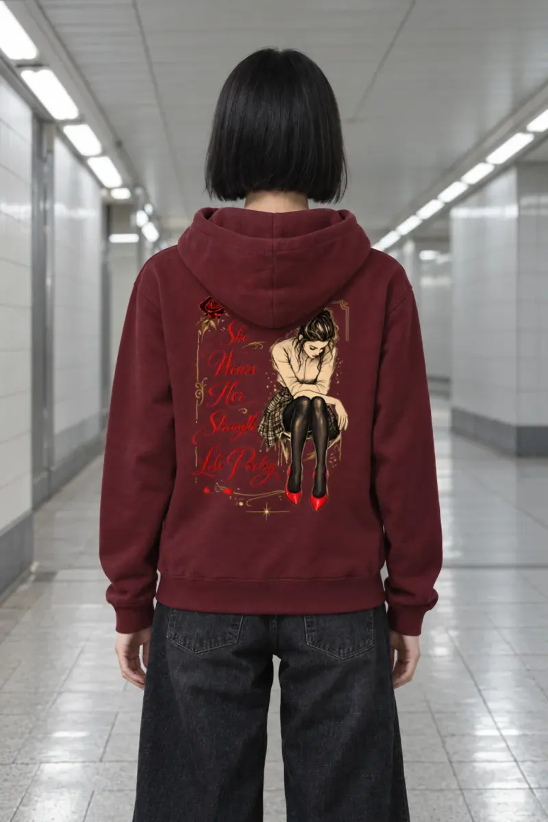 "Strength Like Poetry" Heavy Blend Unisex Pullover Hoodie