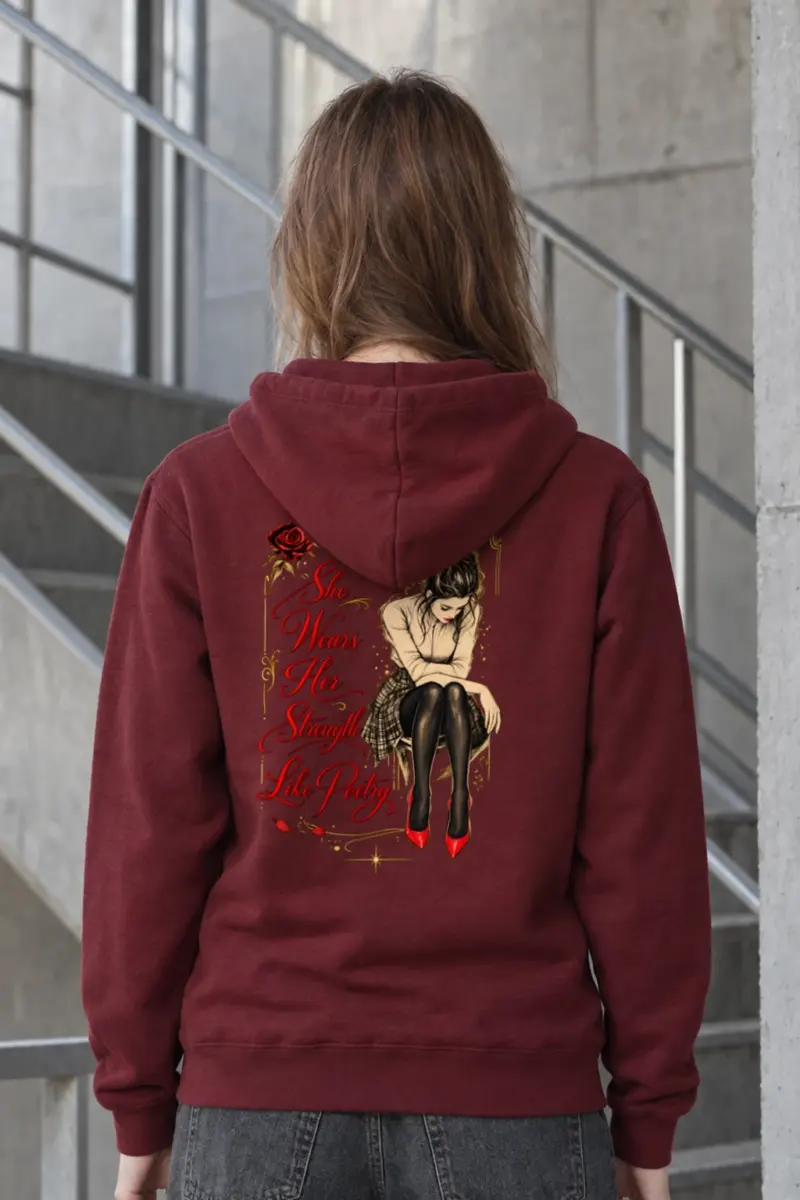 "Strength Like Poetry" Heavy Blend Unisex Pullover Hoodie