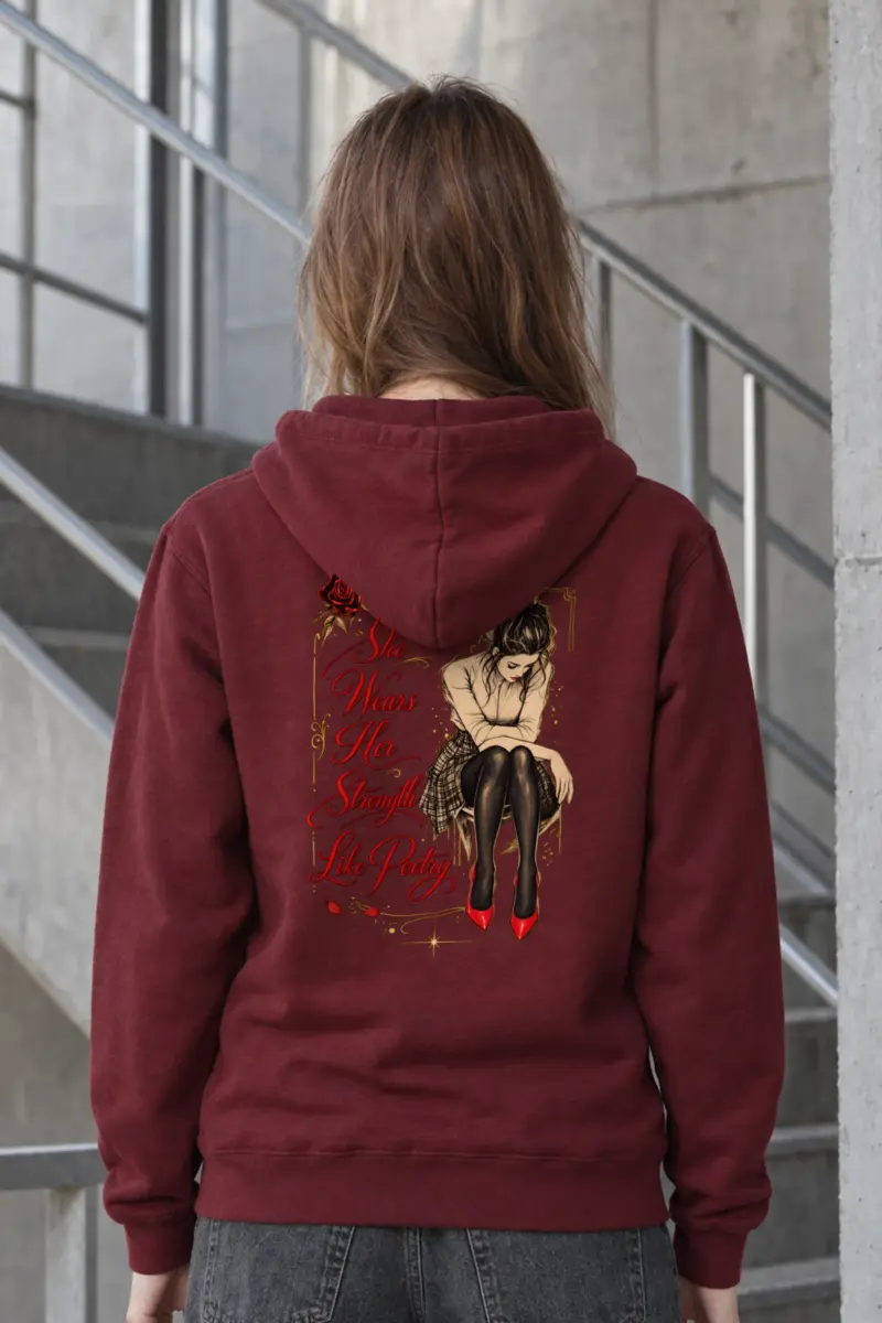 "Strength Like Poetry" Heavy Blend Unisex Pullover Hoodie