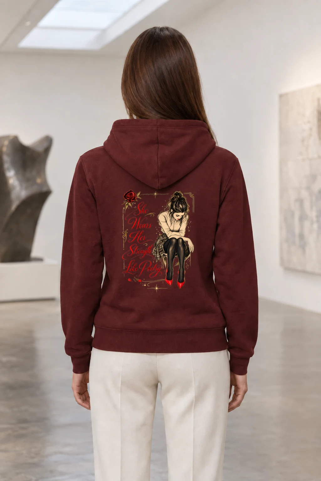 "Strength Like Poetry" Heavy Blend Unisex Pullover Hoodie | Gildan 18500
