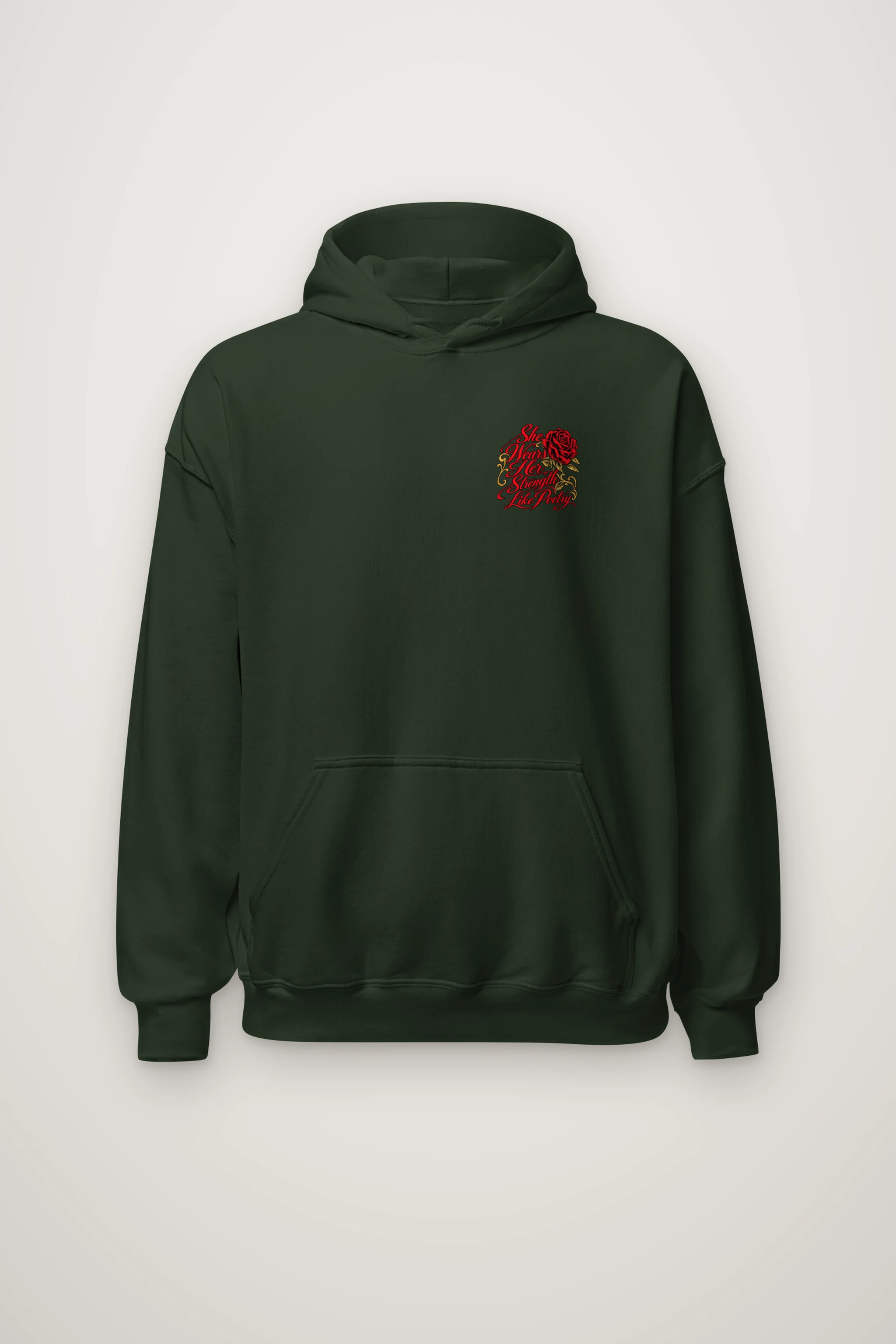 "Strength Like Poetry" Heavy Blend Unisex Pullover Hoodie