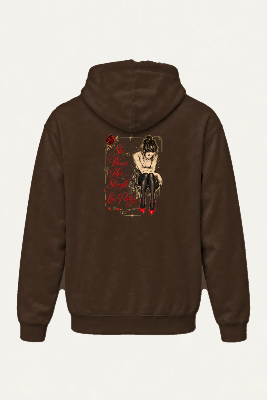 "Strength Like Poetry" Heavy Blend Unisex Pullover Hoodie | Gildan 18500