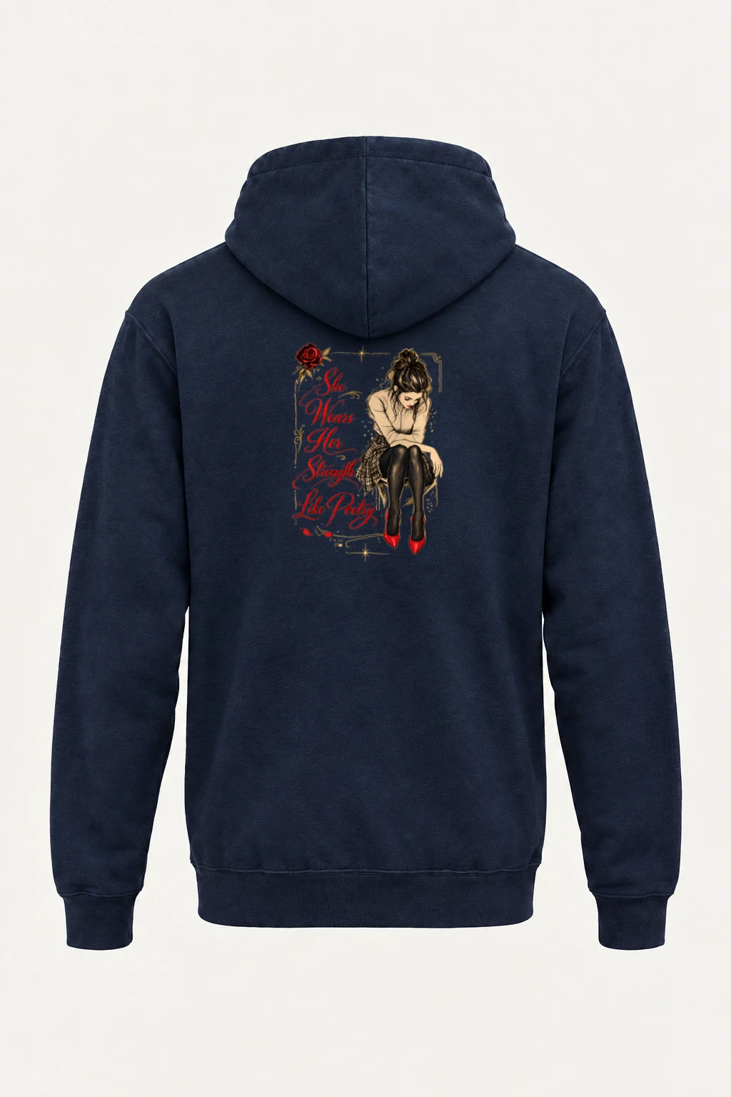 "Strength Like Poetry" Heavy Blend Unisex Pullover Hoodie | Gildan 18500