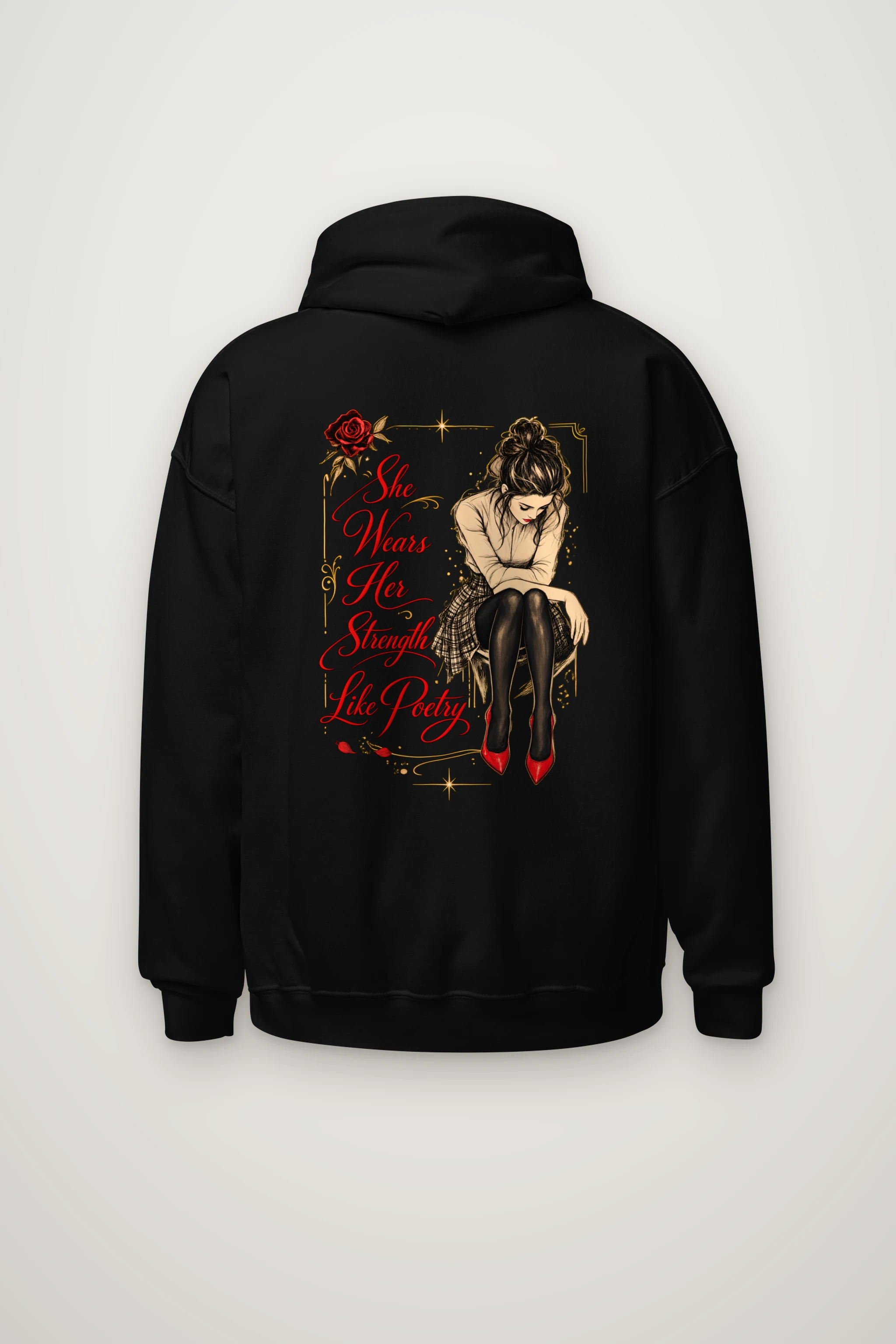 "Strength Like Poetry" Heavy Blend Unisex Pullover Hoodie