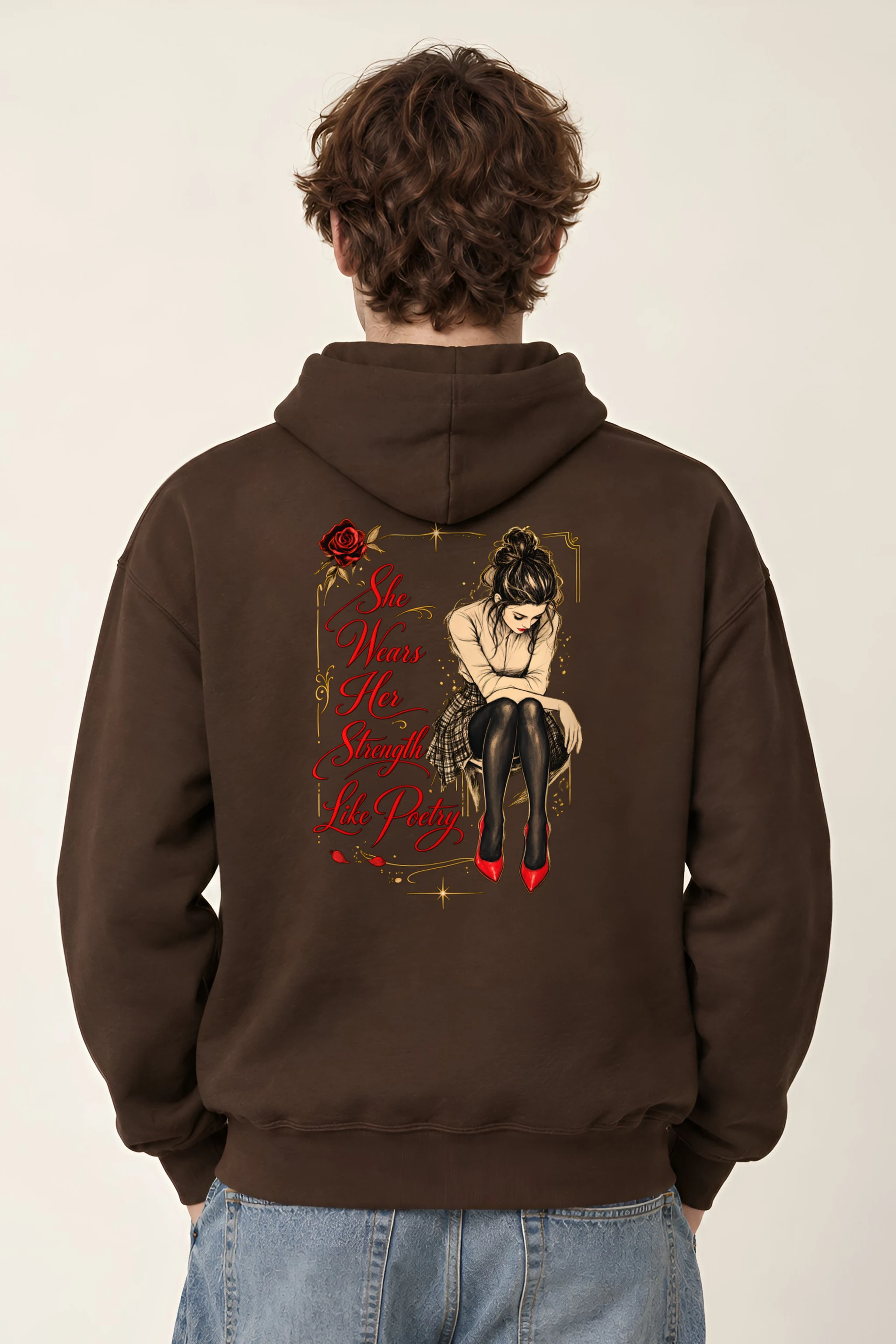 "Strength Like Poetry" 1 Pullover Hoodie