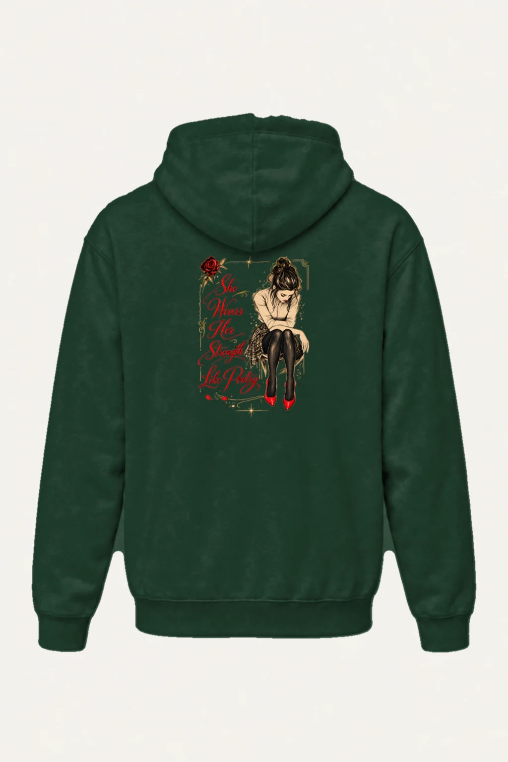 "Strength Like Poetry" Heavy Blend Unisex Pullover Hoodie | Gildan 18500