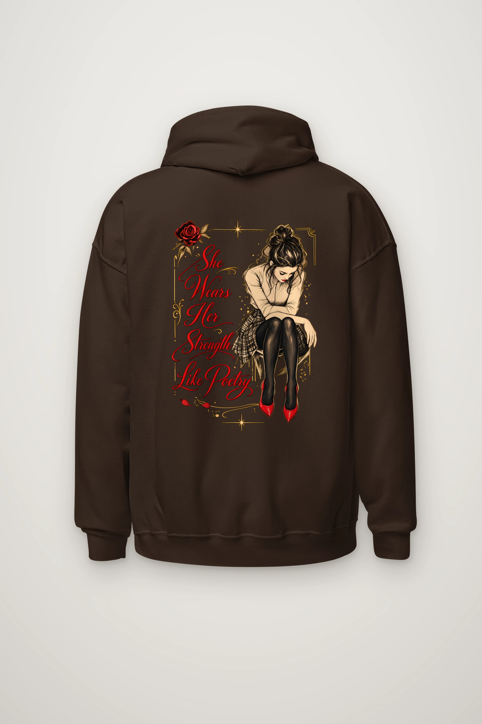 "Strength Like Poetry" Heavy Blend Unisex Pullover Hoodie