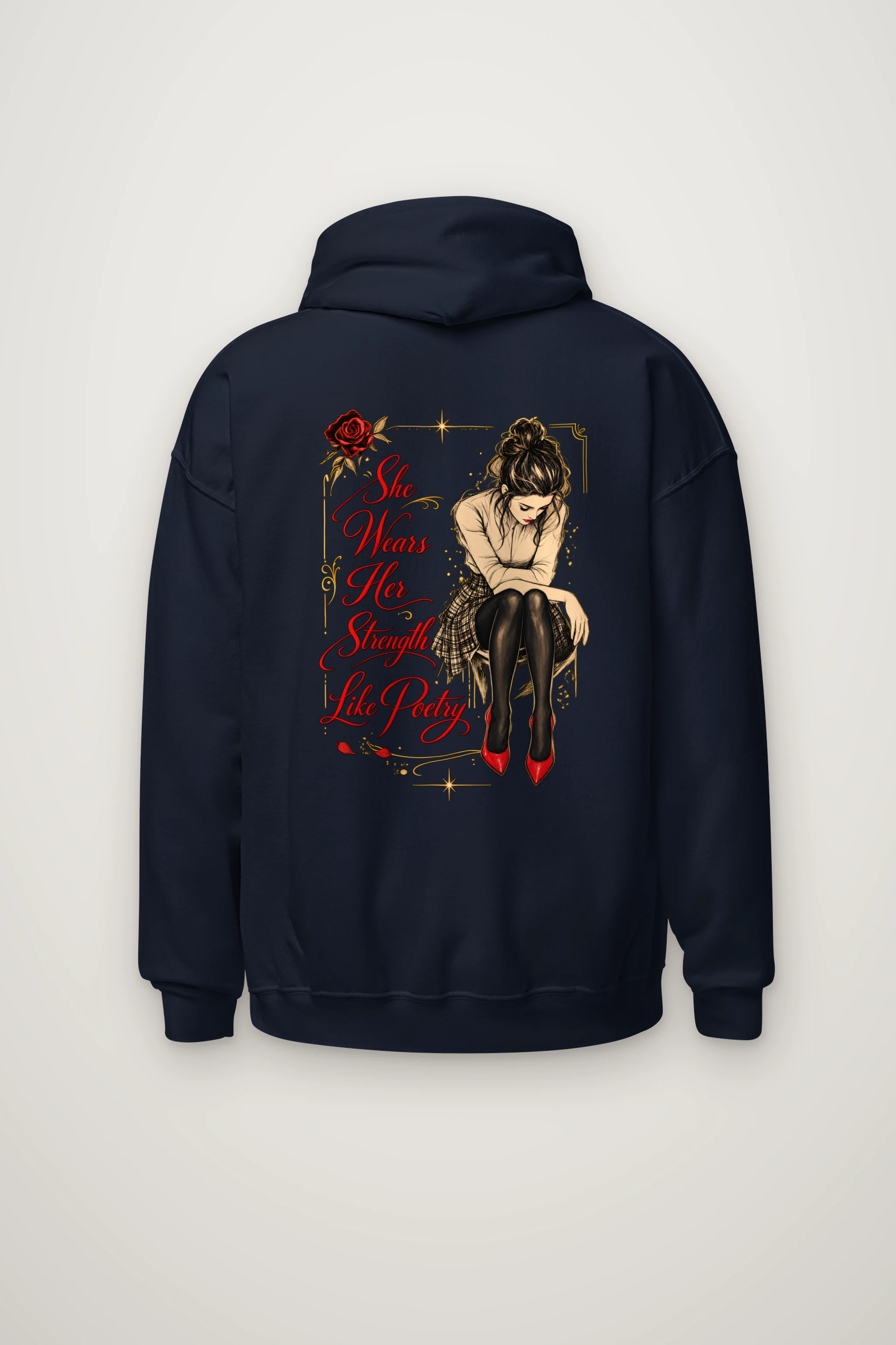 "Strength Like Poetry" Heavy Blend Unisex Pullover Hoodie