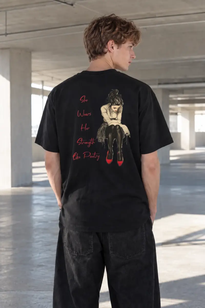 "Strength Like Poetry" Heavyweight Unisex Crewneck T-shirt | Gildan 5000