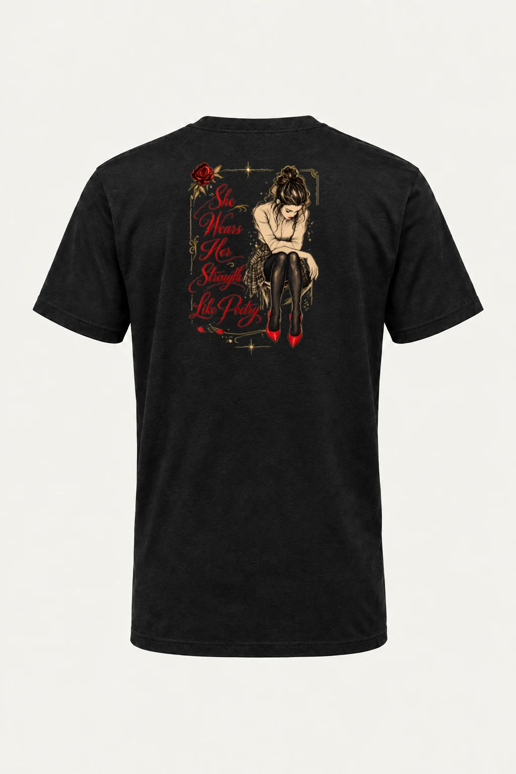 "Strength Like Poetry" Heavyweight Unisex Crewneck T-shirt | Gildan 5000