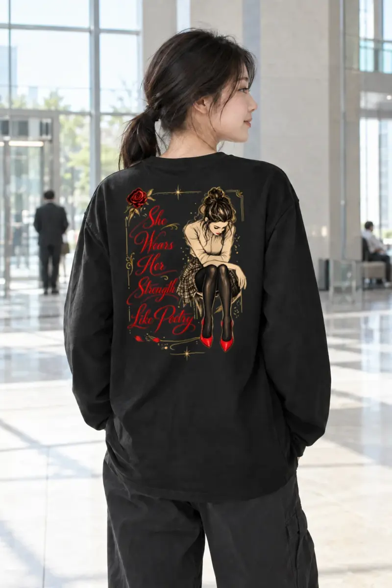 "Strength Like Poetry" Unisex Longsleeve T-shirt | Gildan 2400