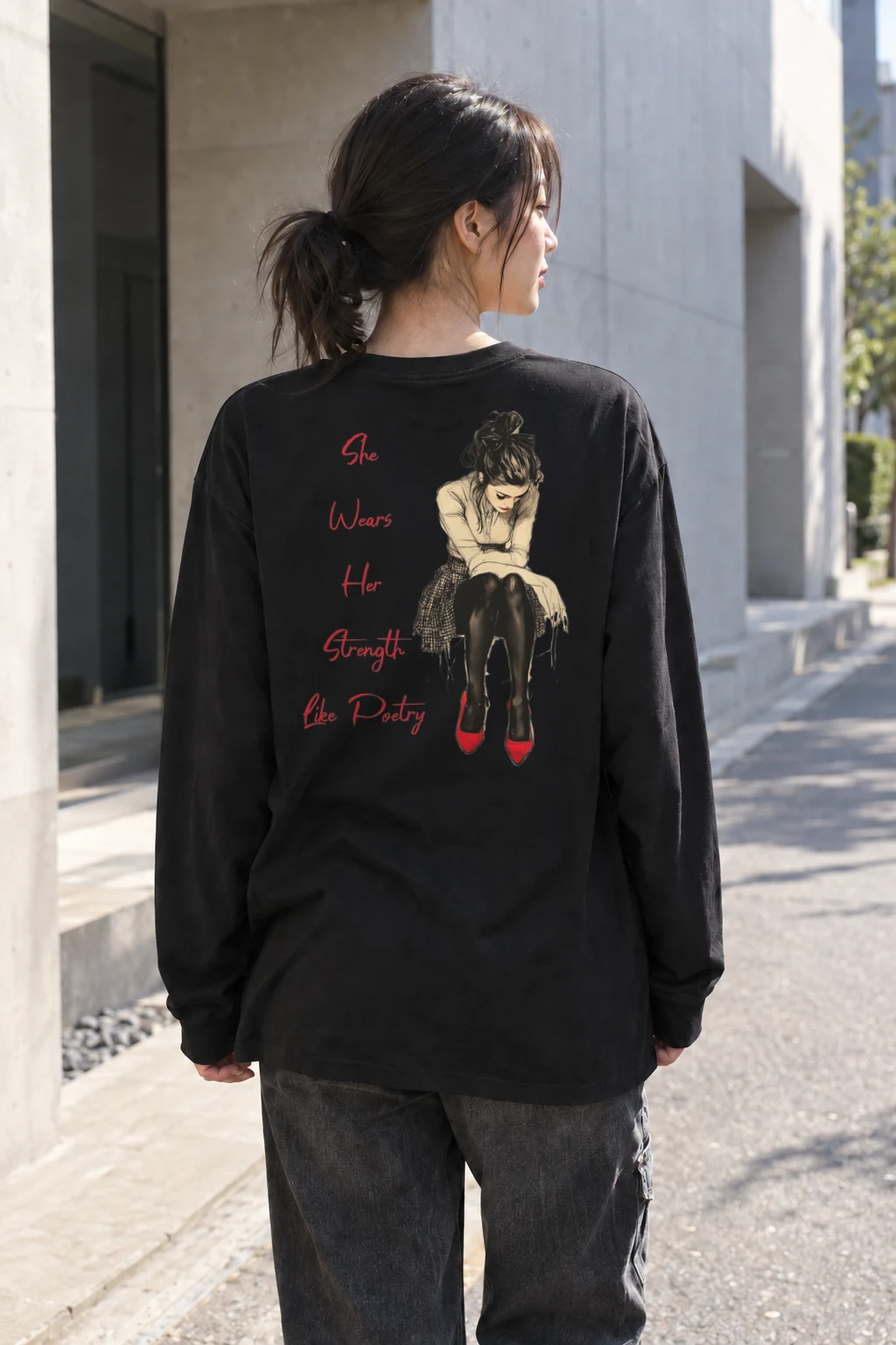 "Strength Like Poetry" Unisex Longsleeve T-shirt | Gildan 2400