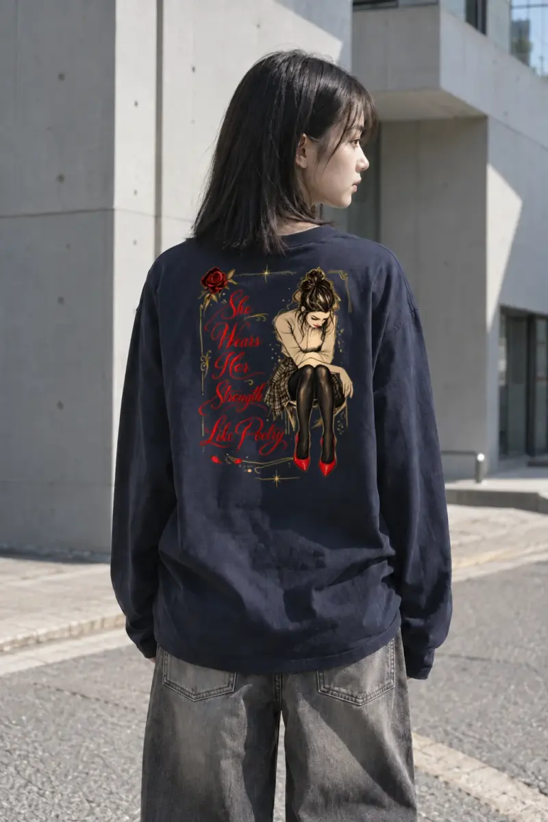 "Strength Like Poetry" Unisex Longsleeve T-shirt | Gildan 2400