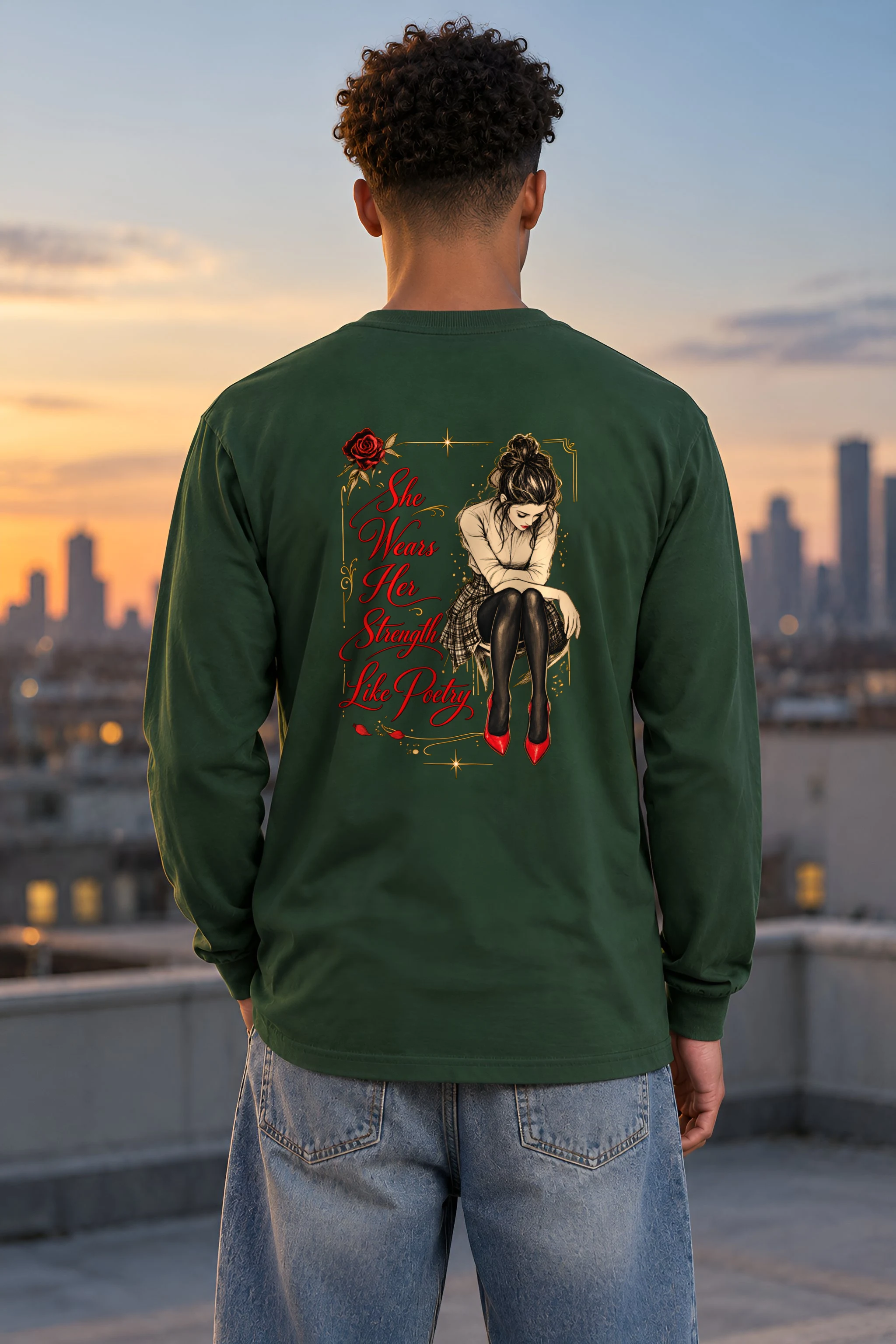 "Strength Like Poetry" Unisex Longsleeve T-shirt