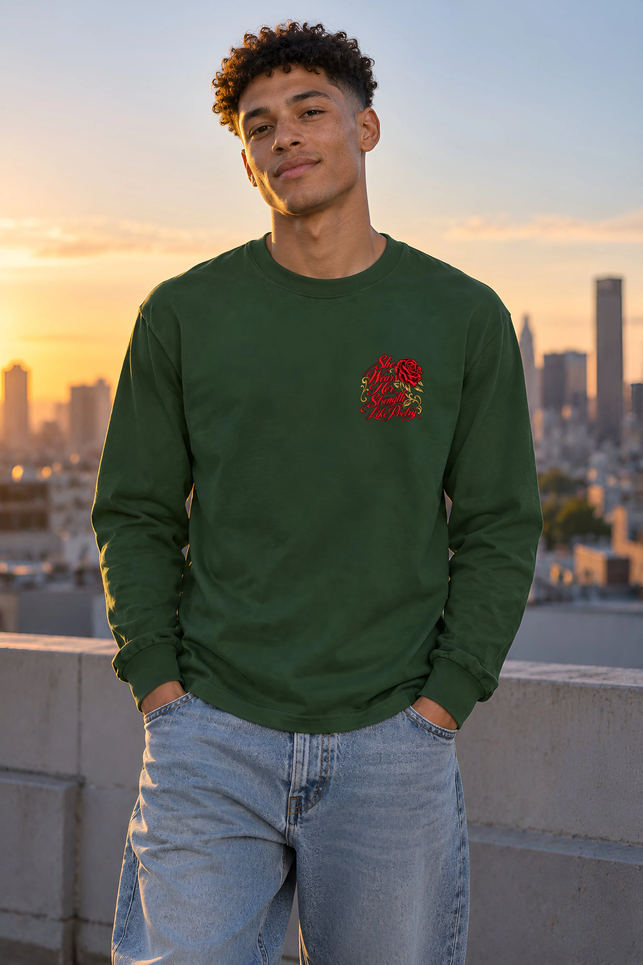 "Strength Like Poetry" Unisex Longsleeve T-shirt