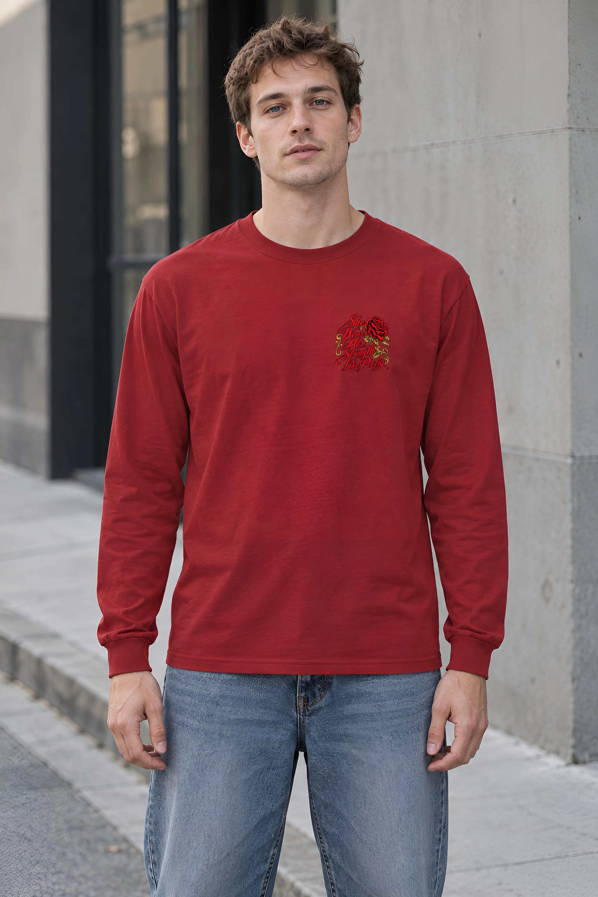 "Strength Like Poetry" Unisex Longsleeve T-shirt