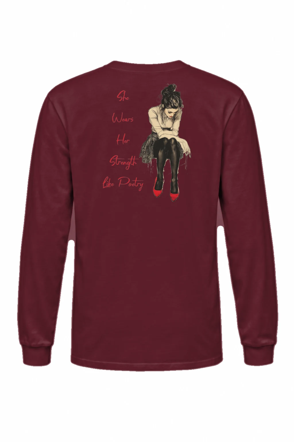 "Strength Like Poetry" Unisex Longsleeve T-shirt | Gildan 2400