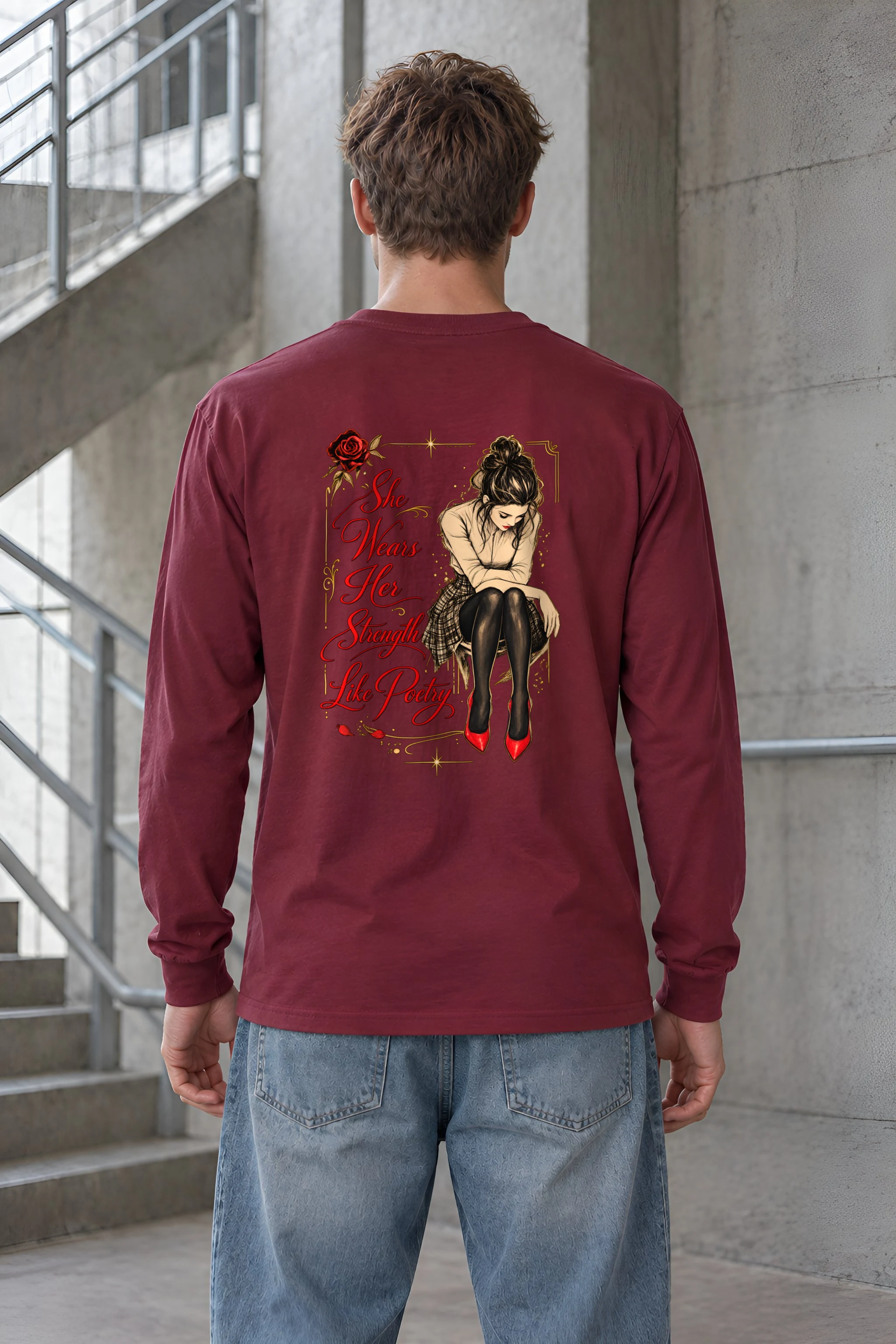 "Strength Like Poetry" Unisex Longsleeve T-shirt