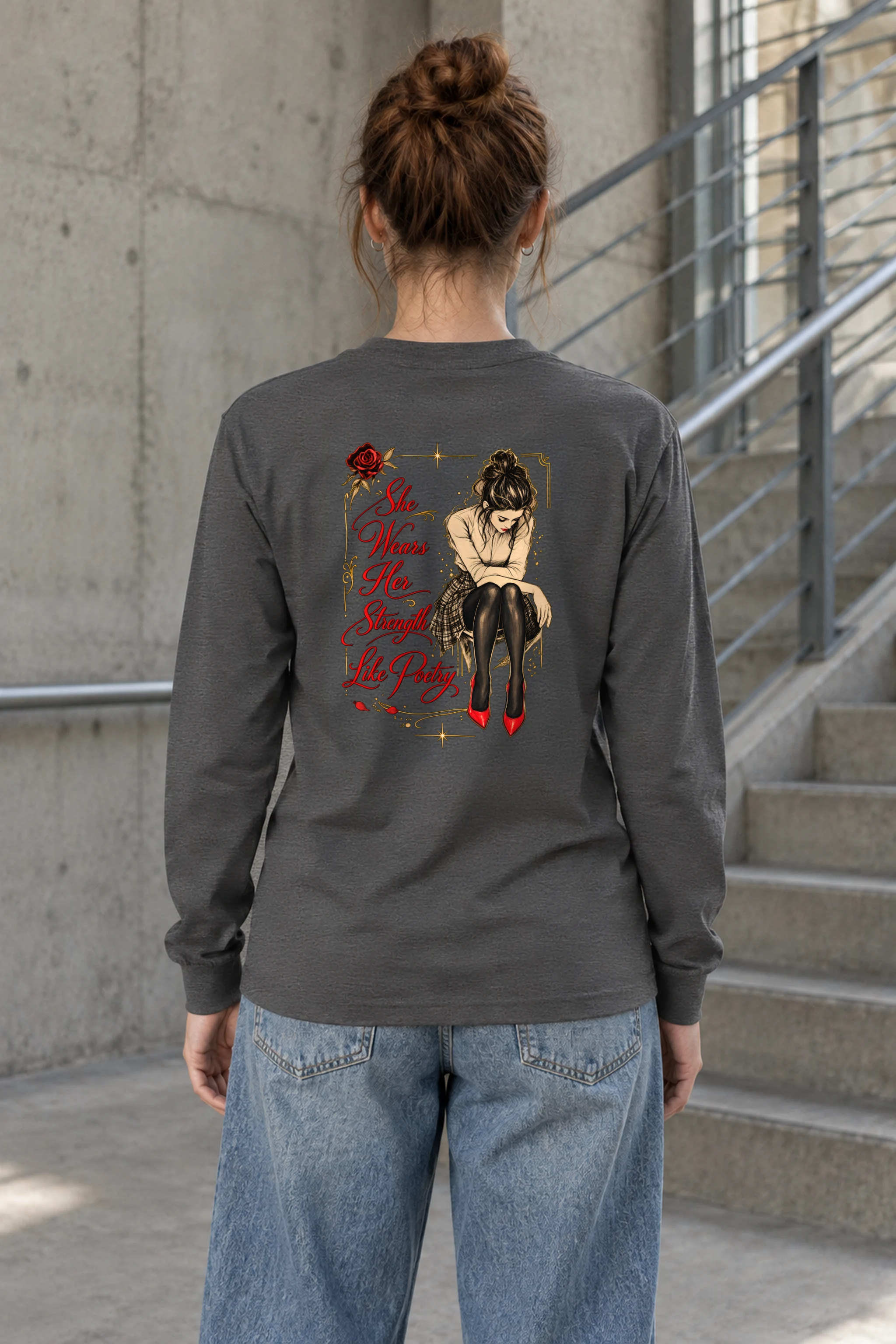 "Strength Like Poetry" Unisex Longsleeve T-shirt