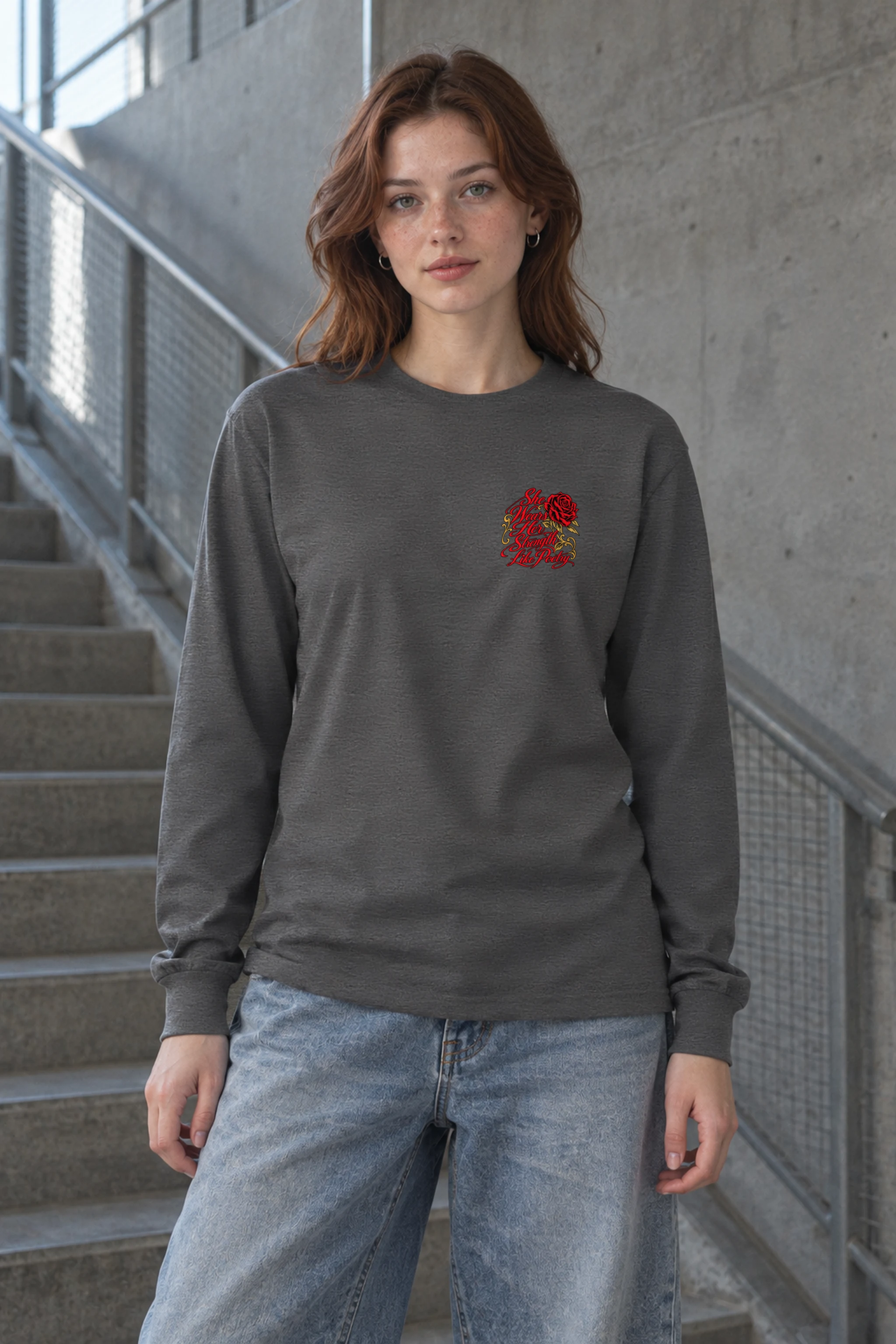 "Strength Like Poetry" Unisex Longsleeve T-shirt