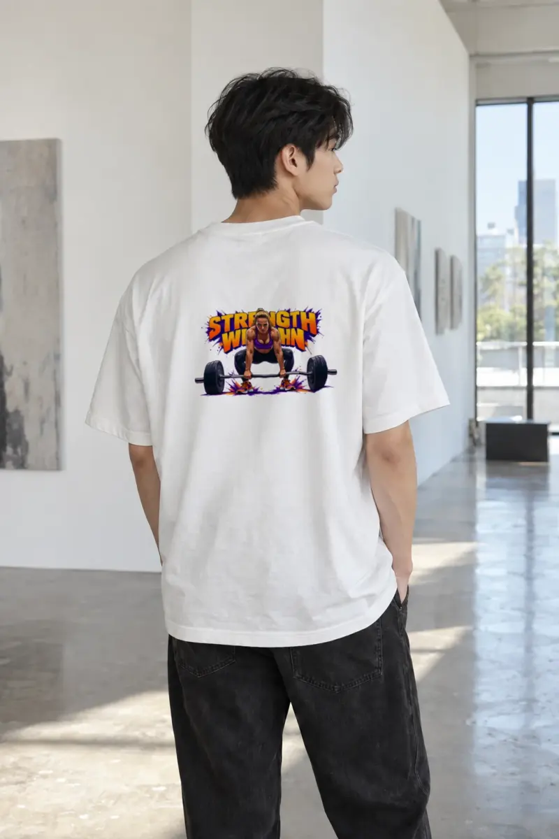 "Strength Within" Heavyweight Unisex Crewneck T-shirt | Gildan 5000