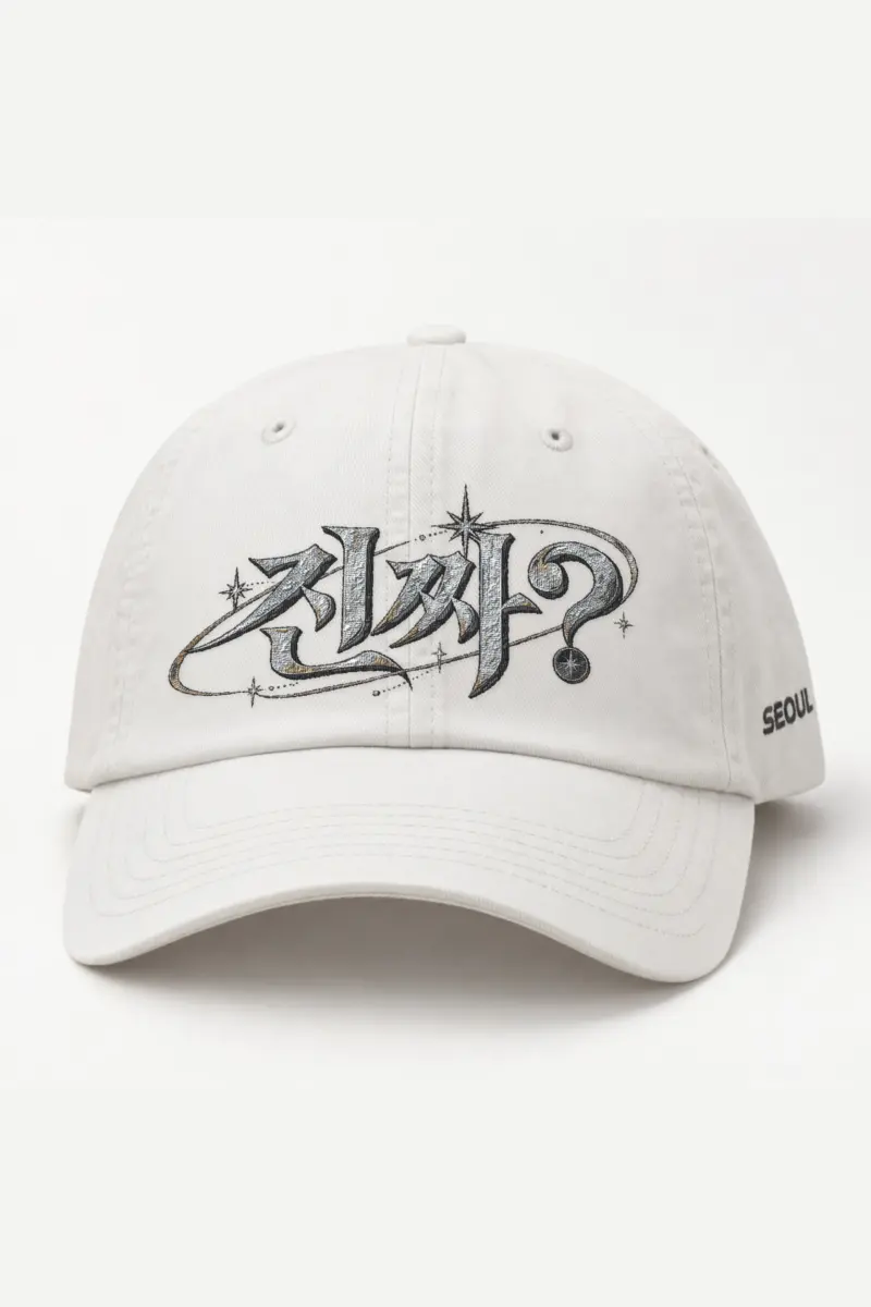 "Strict Orbit" Classic Dad Hat · Embroidered — white/cap-front
