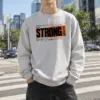 "Strong Actions" Heavy Blend Unisex Crewneck Sweatshirt | Gildan 18000