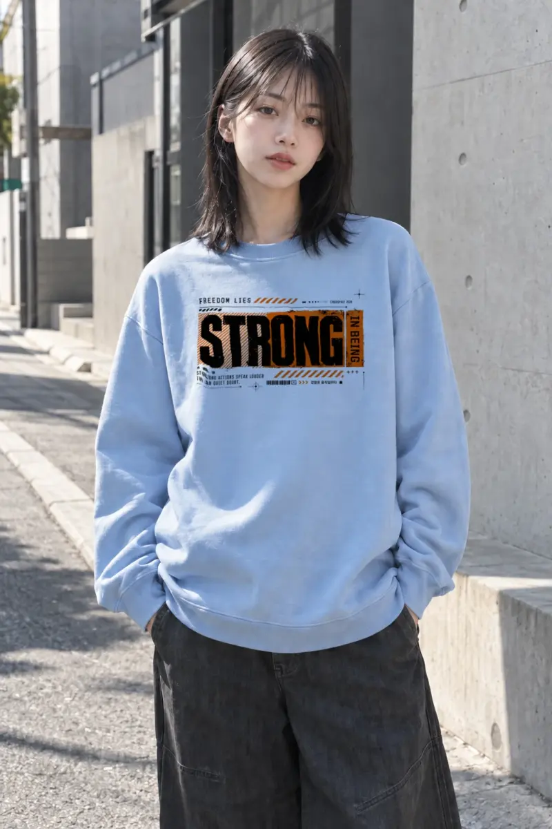 "Strong Actions" Heavy Blend Unisex Crewneck Sweatshirt | Gildan 18000