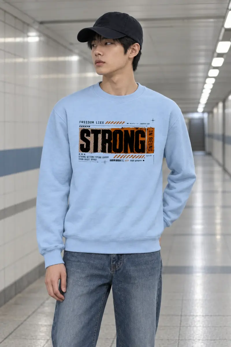 "Strong Actions" Heavy Blend Unisex Crewneck Sweatshirt