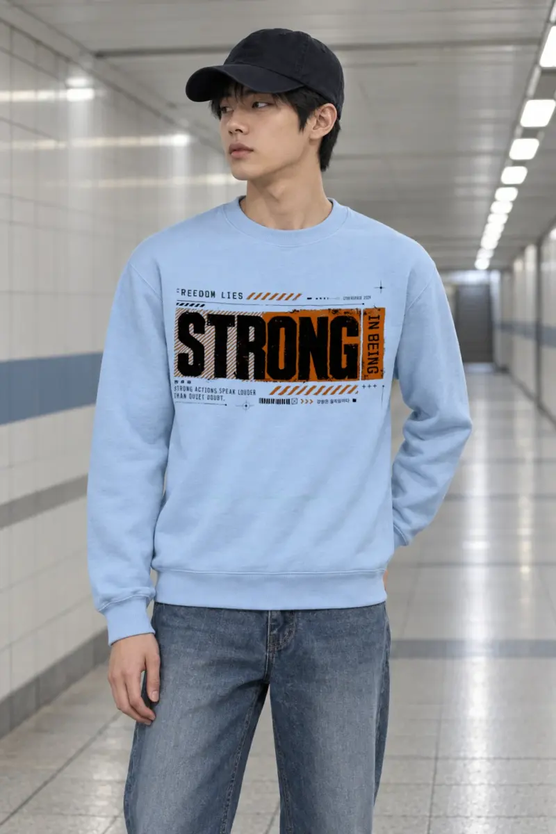 "Strong Actions" Heavy Blend Unisex Crewneck Sweatshirt