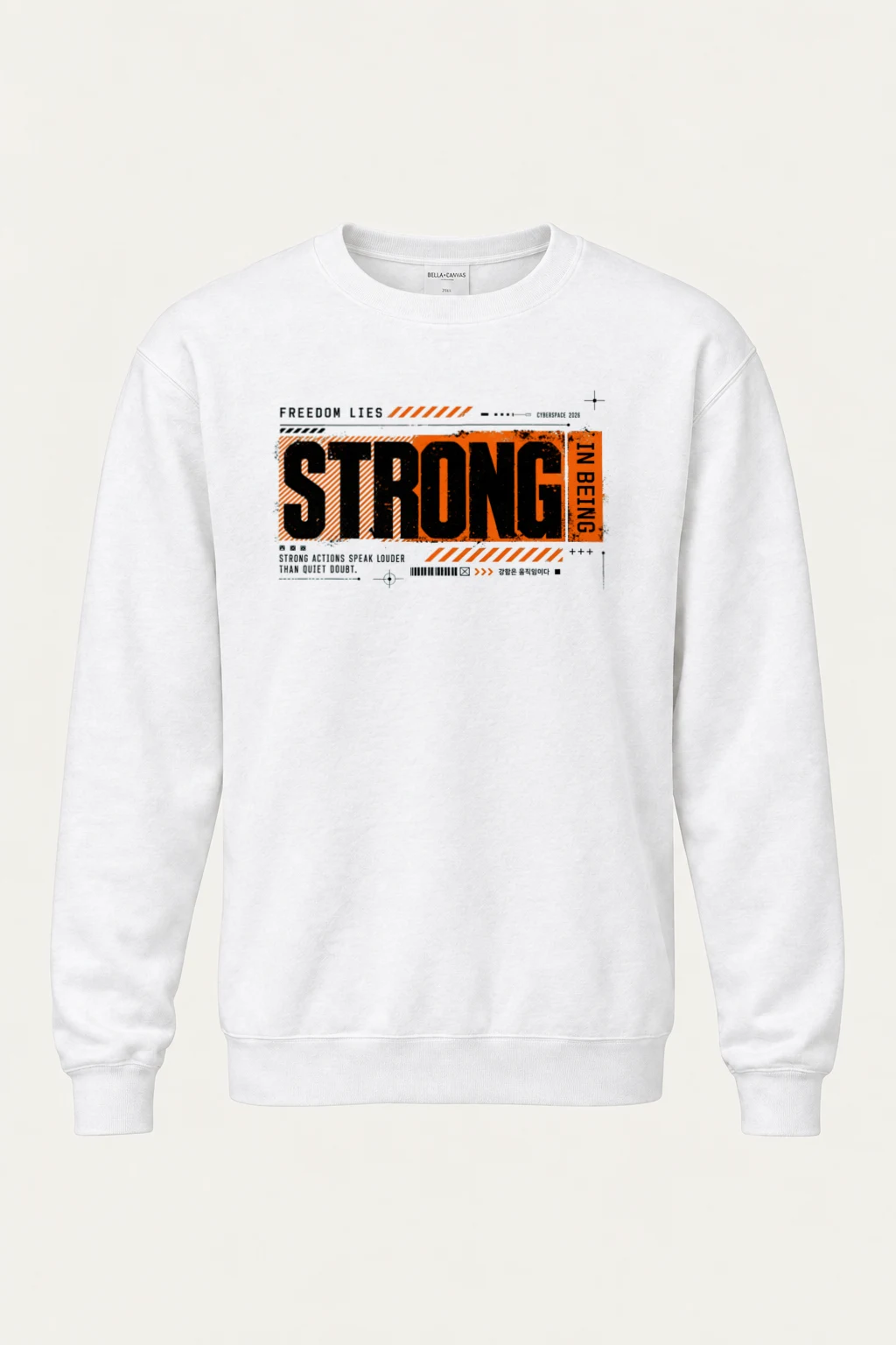 "Strong Actions" Heavy Blend Unisex Crewneck Sweatshirt | Gildan 18000