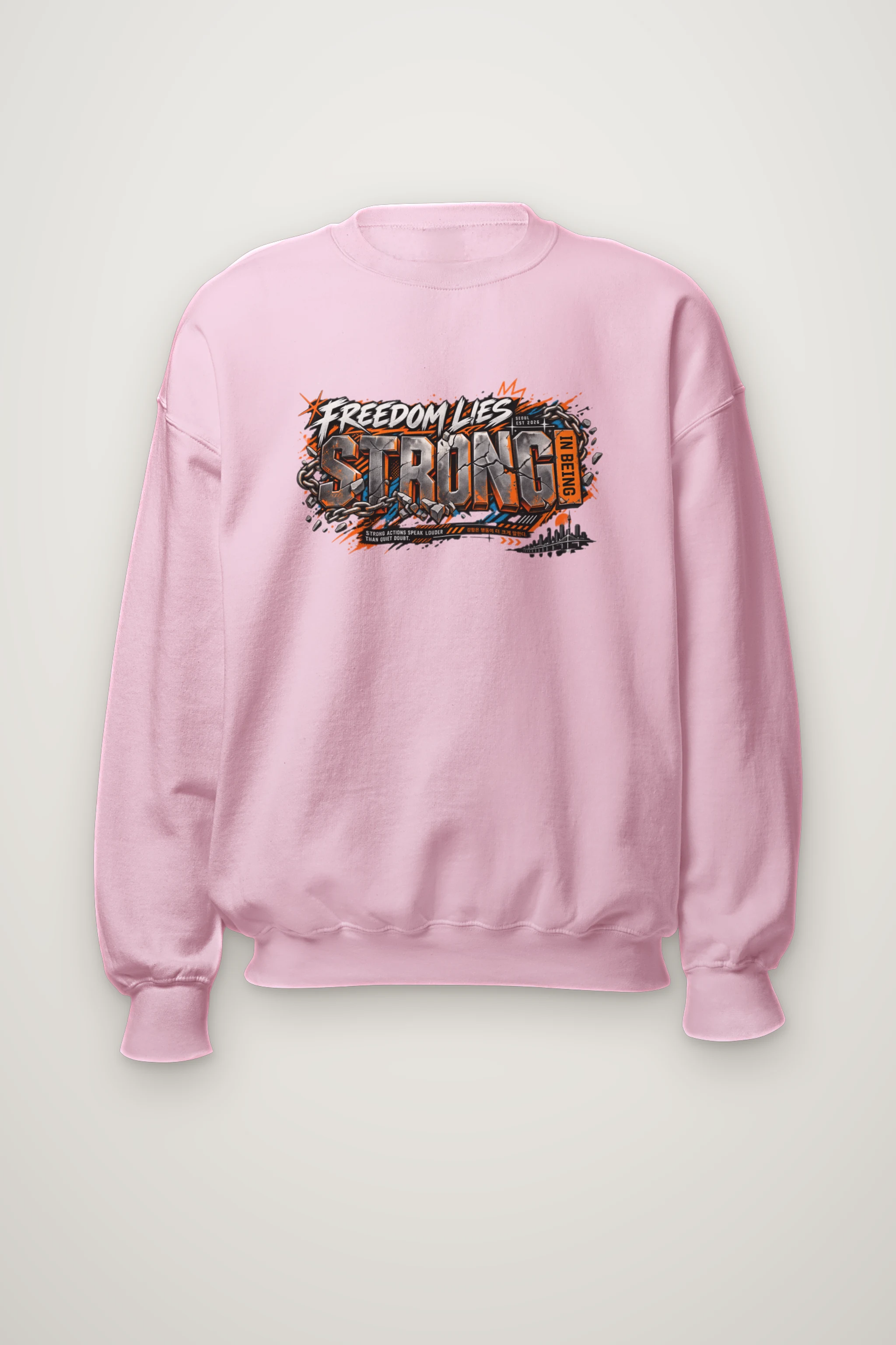 "Freedom Lies Strong In Being" Heavy Blend Unisex Crewneck Sweatshirt