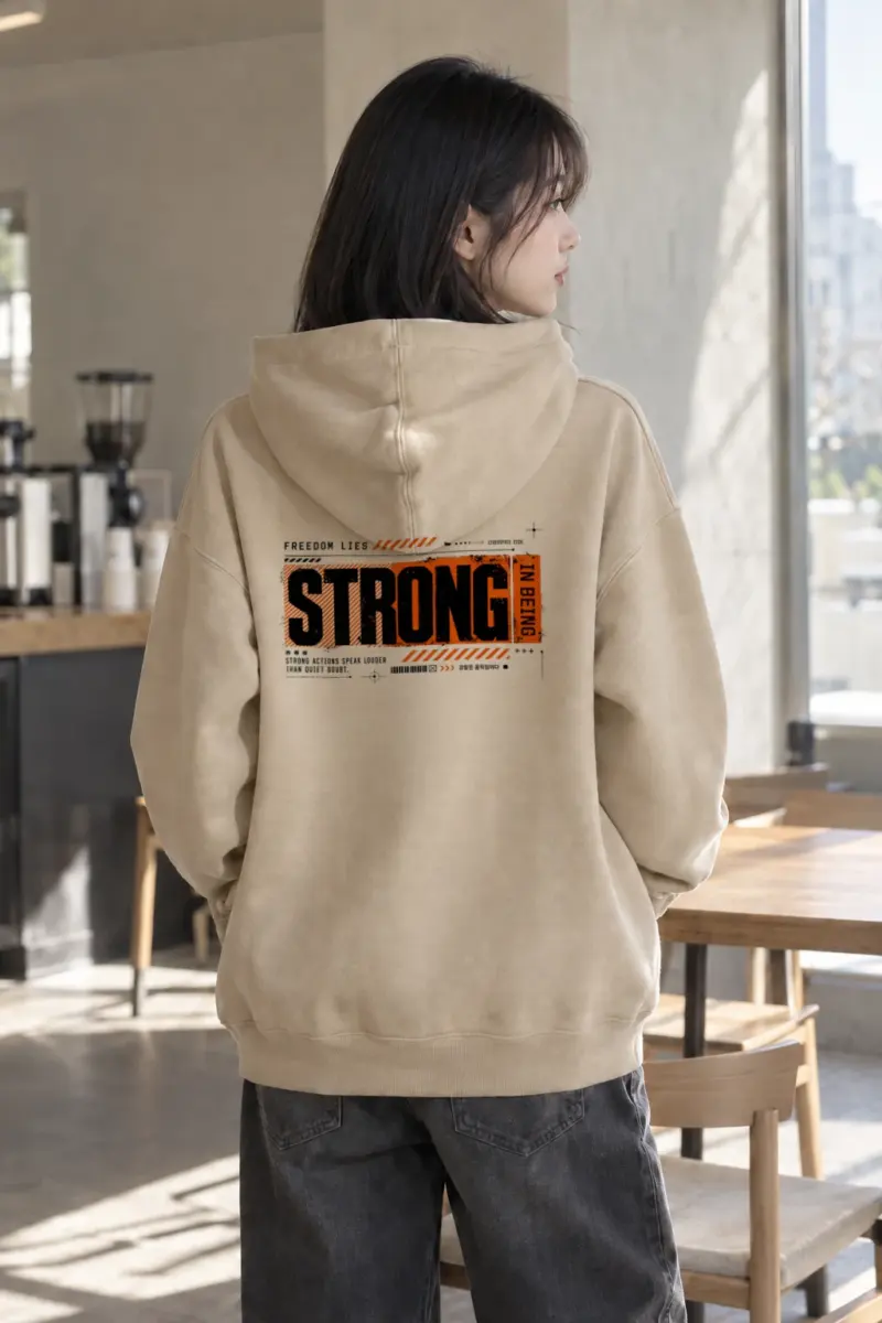 "Strong Actions" Heavy Blend Unisex Pullover Hoodie | Gildan 18500