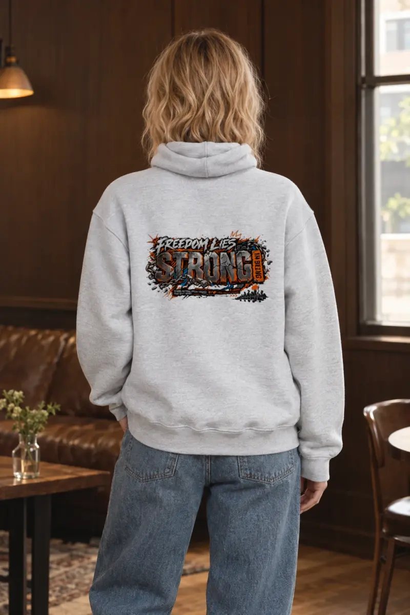"Freedom Lies Strong" Heavy Blend Unisex Pullover Hoodie