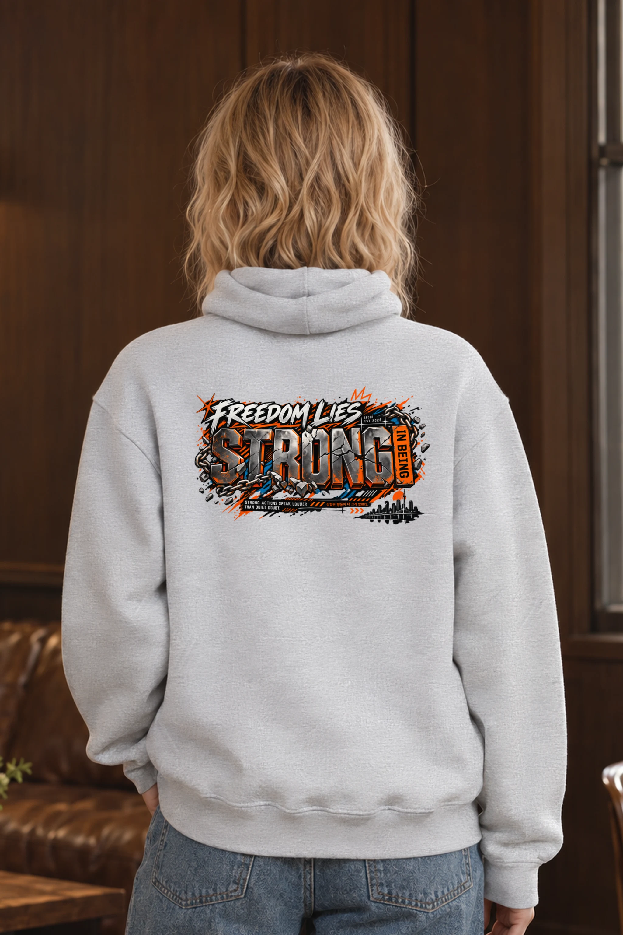 "Freedom Lies Strong" Unisex Pullover Hoodie