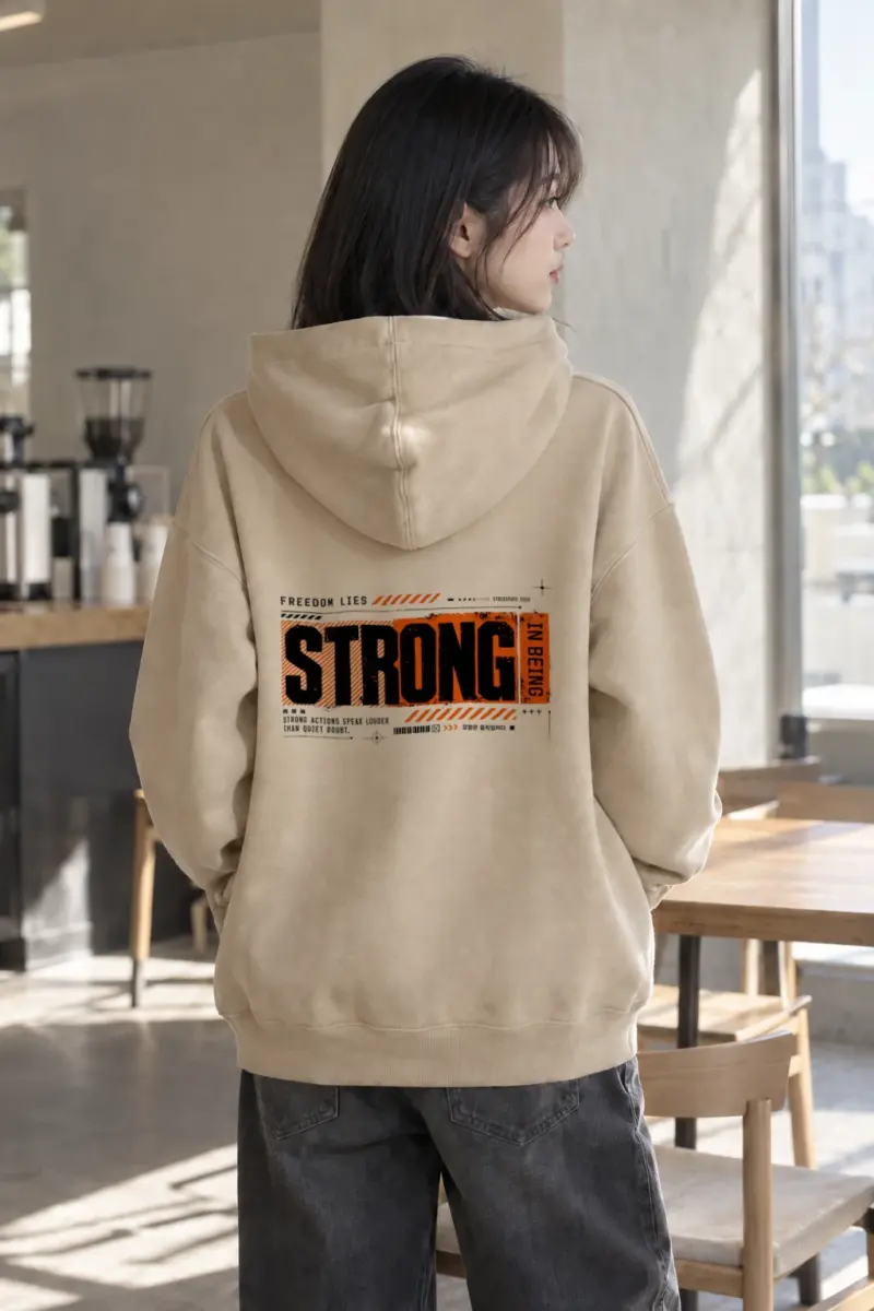 "Strong Actions" Heavy Blend Unisex Pullover Hoodie | Gildan 18500
