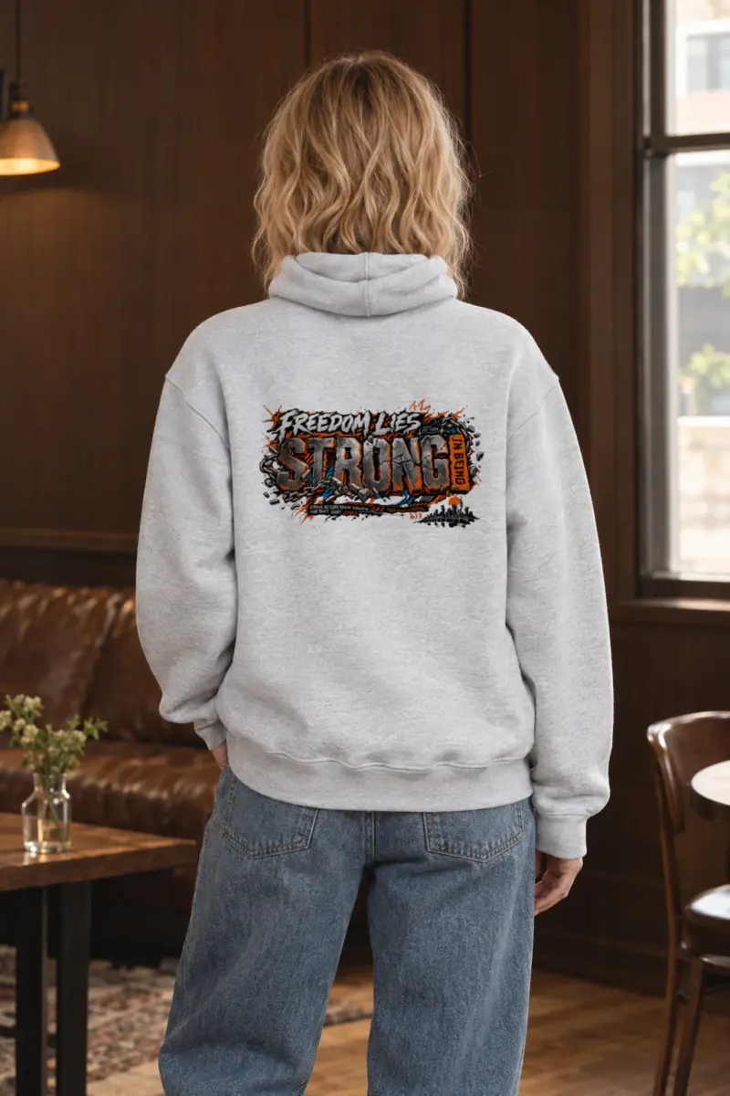 "Freedom Lies Strong" Heavy Blend Unisex Pullover Hoodie