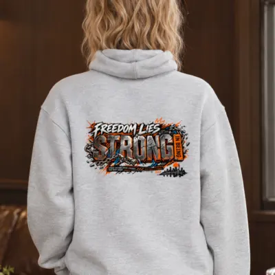 "Freedom Lies Strong" Heavy Blend Unisex Pullover Hoodie