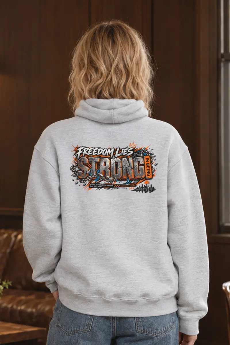 "Freedom Lies Strong" Heavy Blend Unisex Pullover Hoodie