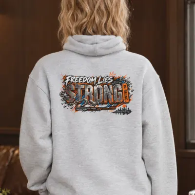 "Freedom Lies Strong" Heavy Blend Unisex Pullover Hoodie