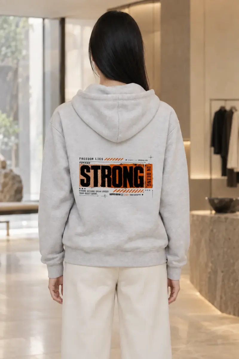 "Strong Actions" Heavy Blend Unisex Pullover Hoodie | Gildan 18500