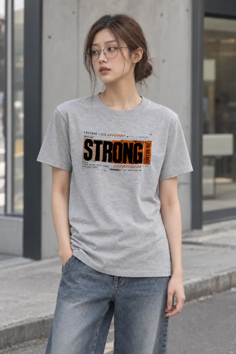 "Strong Actions" Heavyweight Unisex Crewneck T-shirt