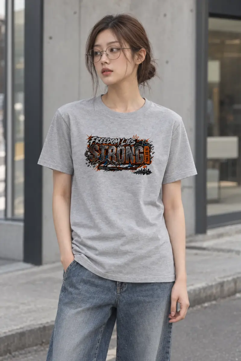 "Freedom Lies Strong" Heavyweight Unisex Crewneck T-shirt
