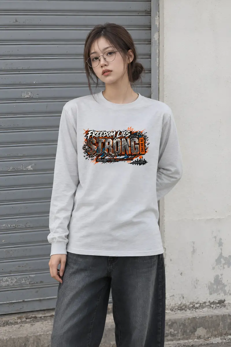 "Freedom Lies Strong" Unisex Longsleeve T-shirt
