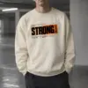 "Strong Actions" Unisex Sponge Fleece Crewneck Sweatshirt | Bella + Canvas 3901